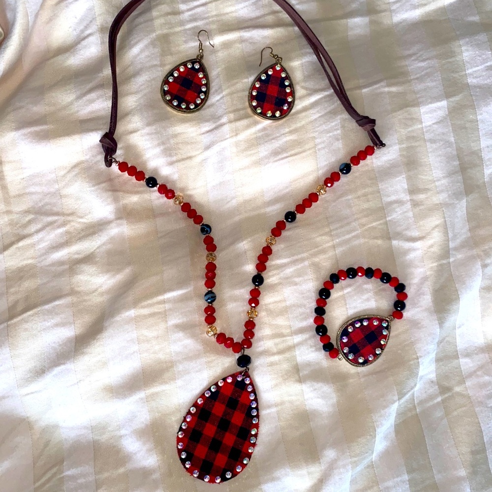 Red Buffalo plaid set